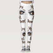 Mijn ogen zijn hier niet bruine ogen. leggings (Voorkant)