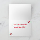 **MIJN OGEN ZOEKEN ALTIJD NAAR JULLIE MIJN LIEFDE* FEESTDAGEN KAART (Binnen)