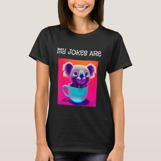 Mijn okes zijn Koala Tea grappig spel over woordon T-shirt (Voorkant)