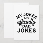 Mijn okes zijn officieel pa Jokes. Bedankkaart (Voorkant / Achterkant)