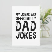 Mijn okes zijn officieel pa Jokes. Bedankkaart (Staand voorkant)