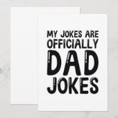 Mijn okes zijn officieel pa Jokes. Bedankkaart (Voorkant / Achterkant)