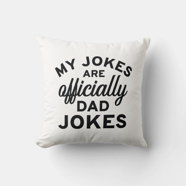 Mijn okes zijn officieel pa Jokes. Kussen (Voorkant)