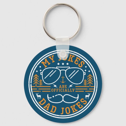 Mijn okes zijn officieel papa Jokes Funny New Fath Sleutelhanger (Voorkant)