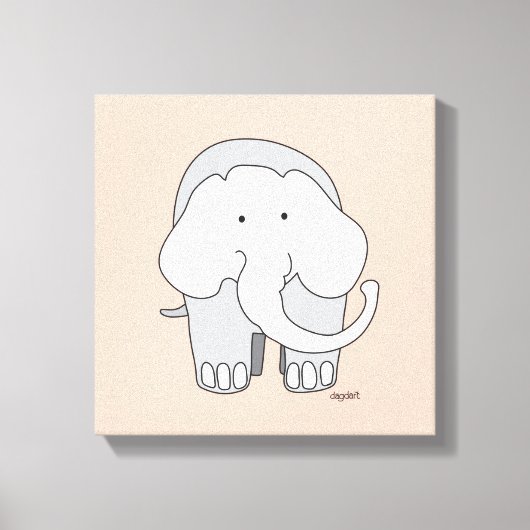 Mijn Olifant Custom 12x12 Canvas Art (Voorkant)