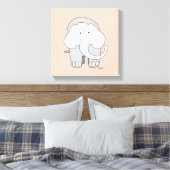 Mijn Olifant Custom 12x12 Canvas Art Afdruk (Insitu (Slaapkamer))