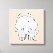Mijn Olifant Custom 12x12 Canvas Art Afdruk (Voorkant)