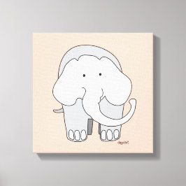 Mijn Olifant Custom 12x12 Canvas Art Afdruk