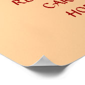 MIJN OM DE LIJST TE HOUDEN RESPECT CARE HOPE TRUST POSTER (Hoek)