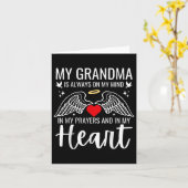 Mijn oma beschermengel hemel herdenking liefde kaart (Gele Bloem)