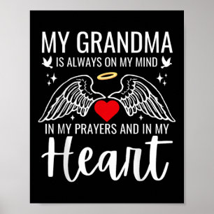 Mijn oma beschermengel hemel herdenking liefde poster