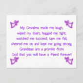 Mijn oma briefkaart (Voorkant)