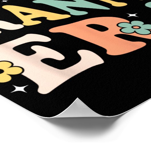 Mijn Oma Era Grappige Sarcastische Groovy Retro Mo Poster (Hoek)