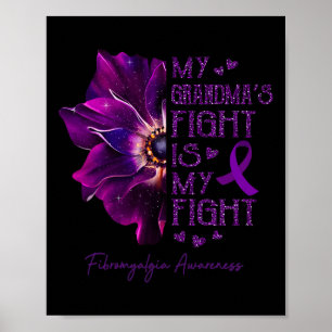 Mijn oma gevecht is mijn gevecht tegen anemoon fib poster