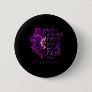 Mijn oma gevecht is mijn gevecht tegen anemoon fib ronde button 5,7 cm