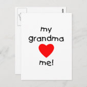 mijn oma houdt van me briefkaart (Voorkant / Achterkant)