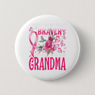 Mijn oma Hummingbird borstkanker bewustzijn Ronde Button 5,7 Cm