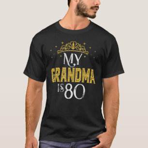 Mijn oma is 80 jaar oud 1942 80ste oma Geboorte T-shirt