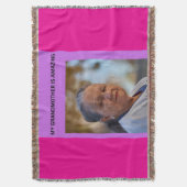 MIJN OMA IS AMAZING DEKEN (Voorkant Verticaal)