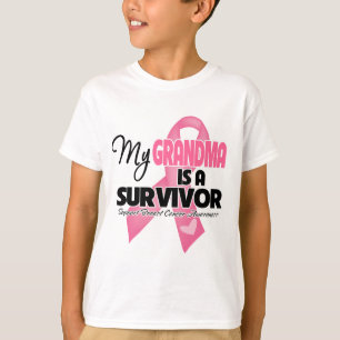Mijn oma is een overlevende - borstkanker t-shirt