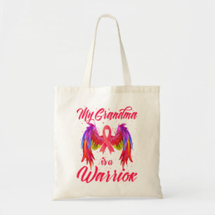 Mijn oma is een waanzinnige borstkankerwaarschuwin tote bag