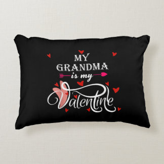 Mijn oma is mijn Valentijn|Valentijnsdag Grandson Accent Kussen
