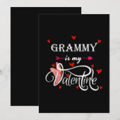 Mijn oma is mijn valentijn - Valentijnsdag kleinzo Feestdagenkaart (Voorkant / Achterkant)