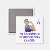 Mijn oma is sterker dan kanker! magneet (Voorkant / Achterkant)