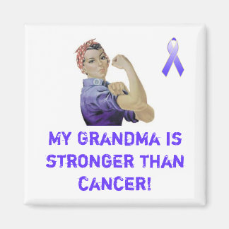 Mijn oma is sterker dan kanker! magneet