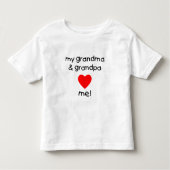 mijn oma & opa houden van me kinder shirts (Voorkant)