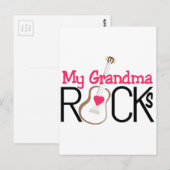 Mijn oma Rocks Briefkaart (Voorkant / Achterkant)