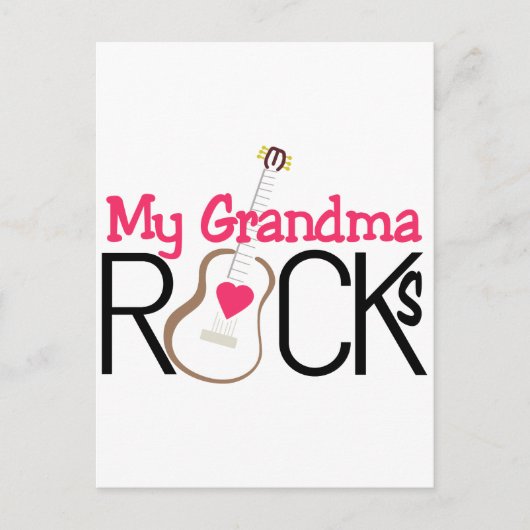 Mijn oma Rocks Briefkaart (Voorkant)