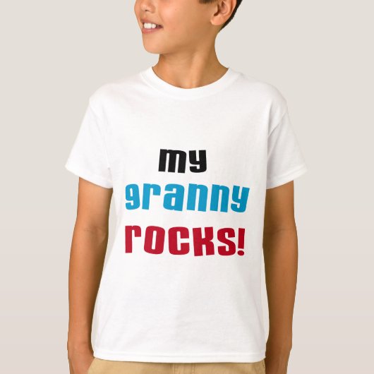Mijn oma Rocks T shirten en geschenken T-shirt (Voorkant)
