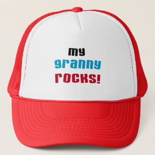 Mijn oma Rocks T shirten en geschenken Trucker Pet