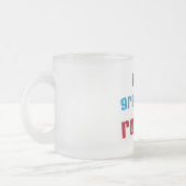 Mijn oma Rocks T-shirts en geschenken Matglas Koffiemok (Links)