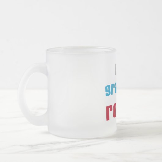 Mijn oma Rocks T-shirts en geschenken Matglas Koffiemok (Links)