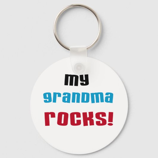 Mijn oma Rocks T-shirts en geschenken Sleutelhanger (Voorkant)