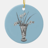 Mijn oma's Freesias - Keramisch Ornament (Voorkant)