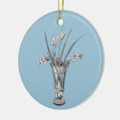 Mijn oma's Freesias - Keramisch Ornament (Links)