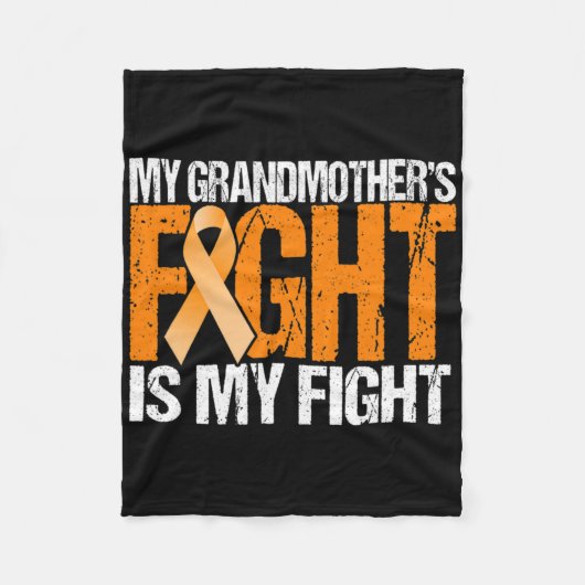 Mijn oma's gevecht is mijn strijd tegen leukemie b fleece deken (Voorkant)