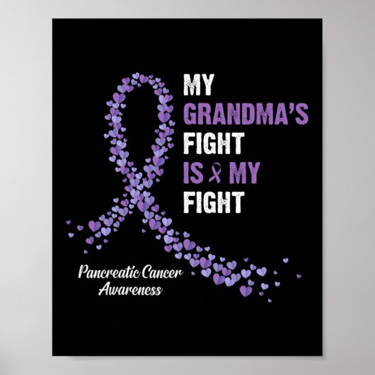 Mijn oma's gevecht is mijn strijd tegen pancreaska poster (Voorkant)