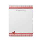 Mijn oma's Recipes Retro Pset Large Notitieblok (Linkerzijde)