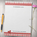 Mijn oma's Recipes Retro Pset Large Notitieblok<br><div class="desc">Pas dit schattige rectroVaste pagina recept notitiepad met een naam of andere tekst aan. Creëer in een roze-rode polka stippen en een tint-vlakpatroon met ruime schrijfruimte. Het ontwerp is op alle bladen gedrukt. Een voordelige manier om pagina's toe te voegen aan elk recept-multomap dat 8, 5 x 11 papier accepteert....</div>