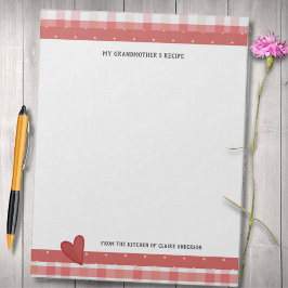 Mijn oma's Recipes Retro Pset Large Notitieblok