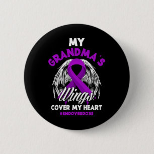 Mijn oma's wings Hoesje mijn hart einde overdosis Ronde Button 5,7 Cm