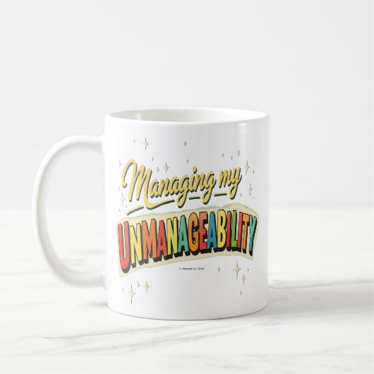 Mijn onbeheersbaarheid beheren - Mok (Links)