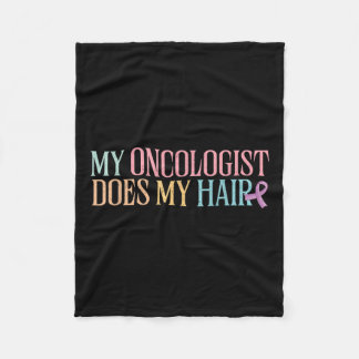 Mijn oncoloog doet mijn haar _ chemotherapie _ fleece deken