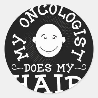 Mijn oncoloog doet mijn haar kanker overlevende ve ronde sticker