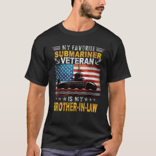 Mijn onderzeeër veteraan is mijn zwager Amerikaans T-shirt