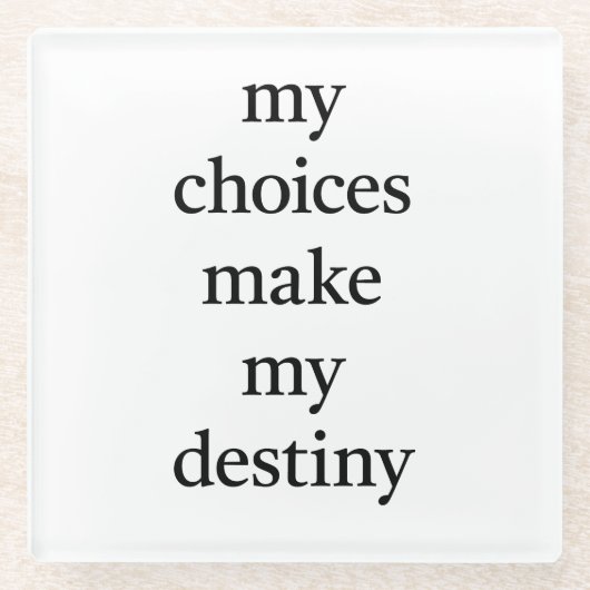 Mijn Onderzetter van het Glasglas van mijn bestemm (Voorkant)